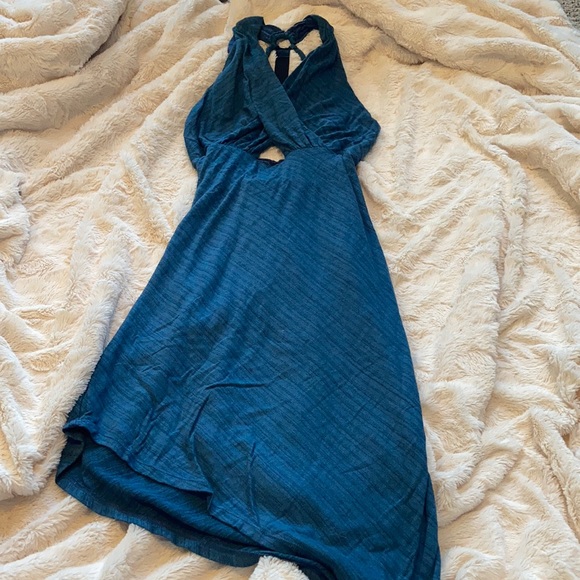 Free People Dresses & Skirts - Teal free people open back dress